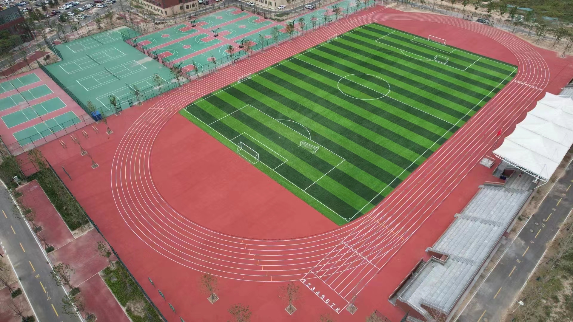 绥化市足球场人造草坪健身步道 - 哪里好